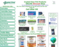 Tablet Screenshot of crystalclearpet.com